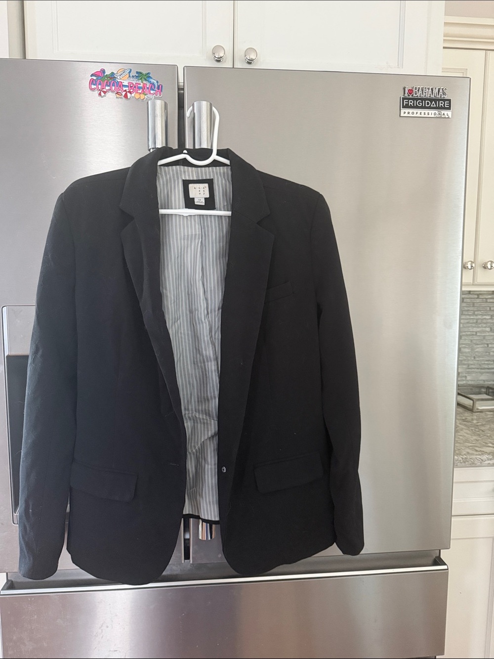 a new day Black Women's Tailored Blazer with Notch Lapel
